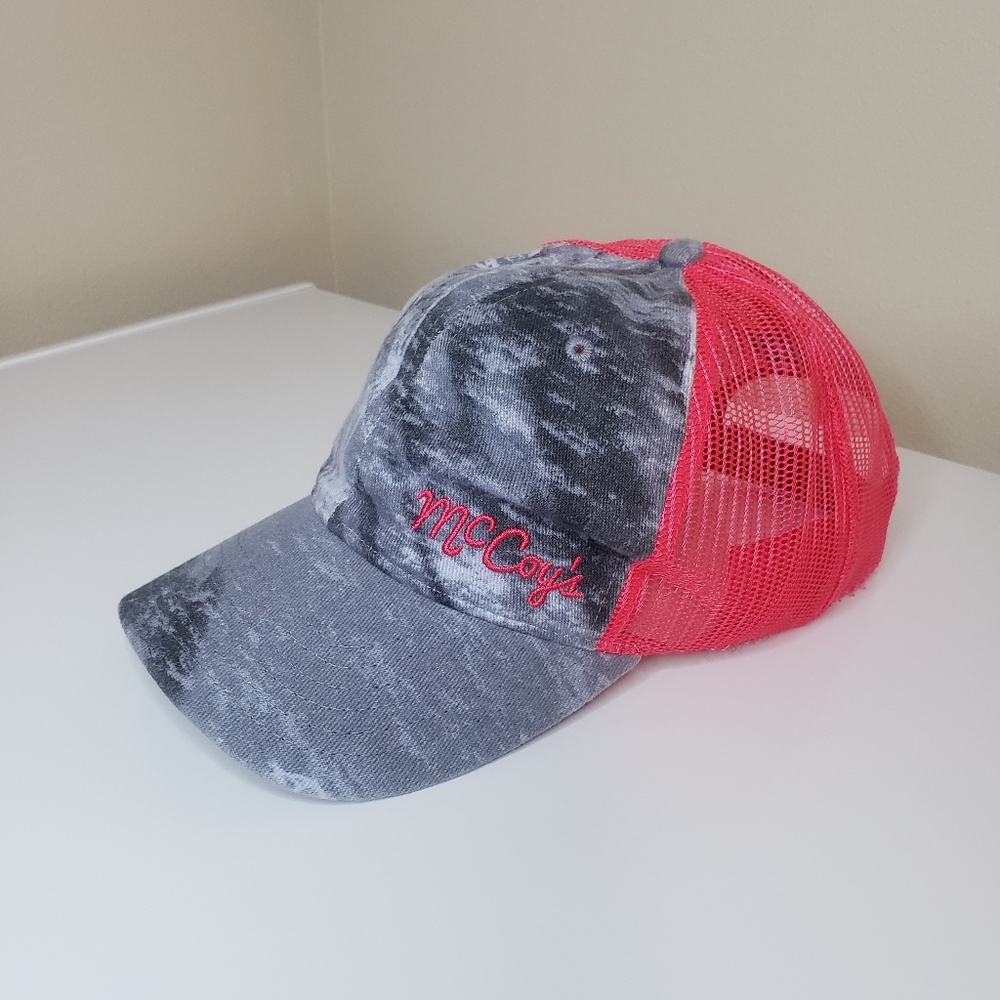Pink Mesh Baseball Cap Embroidered - Picture 2 of 10